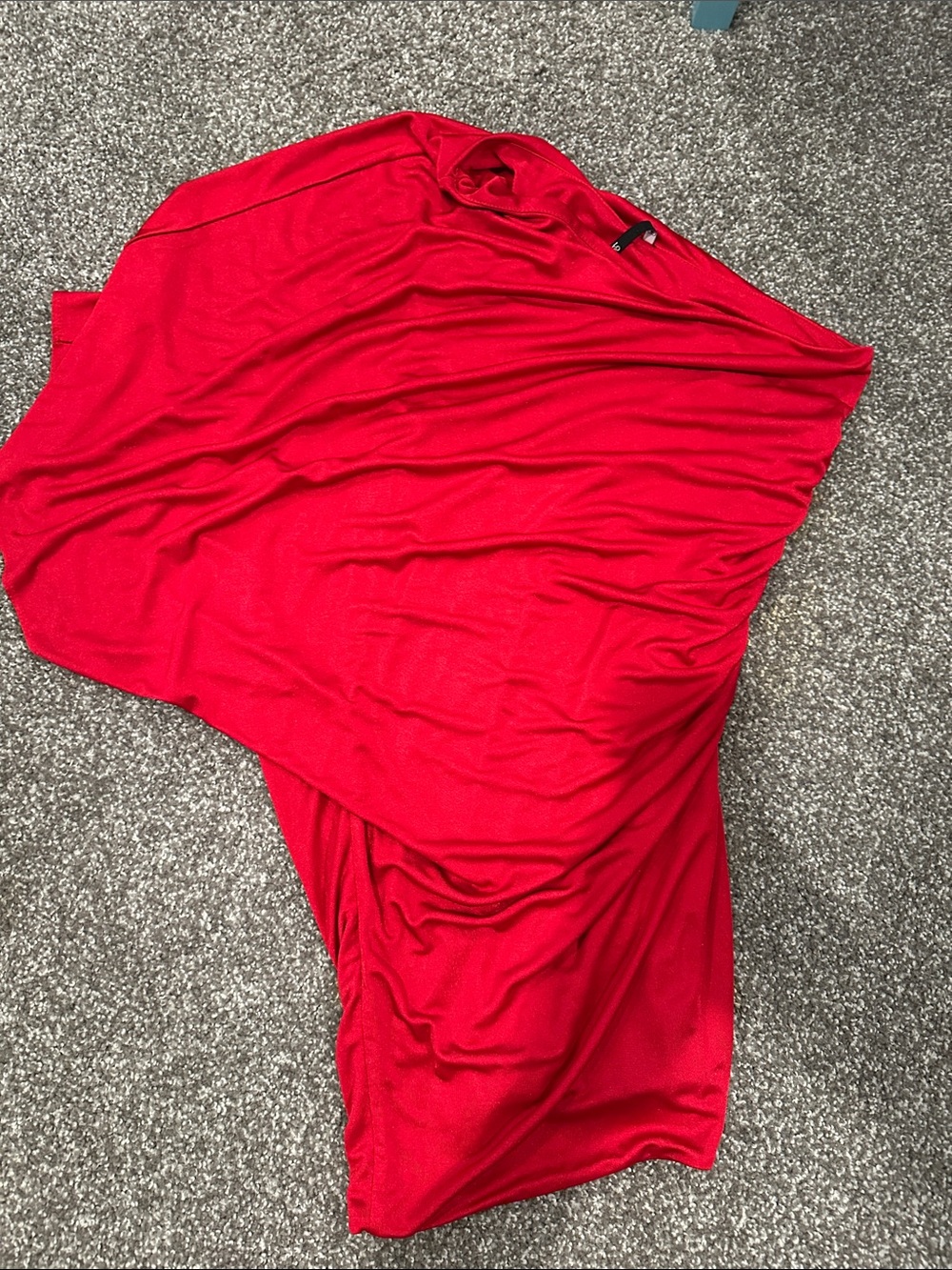 Love Culture One-Shoulder Red Dress